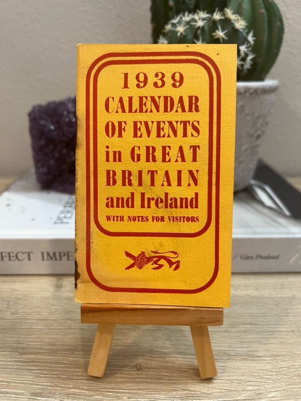 1939 Calendar of Events Great Britain Ireland Travel Guide Pre WWII Booklet